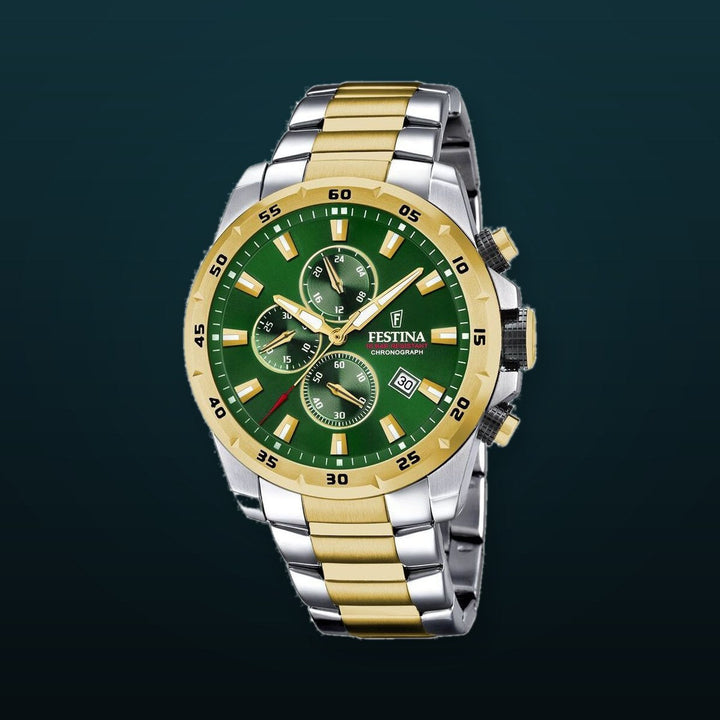 Chrono Sport Green / Stainless Steel | Green Dial
