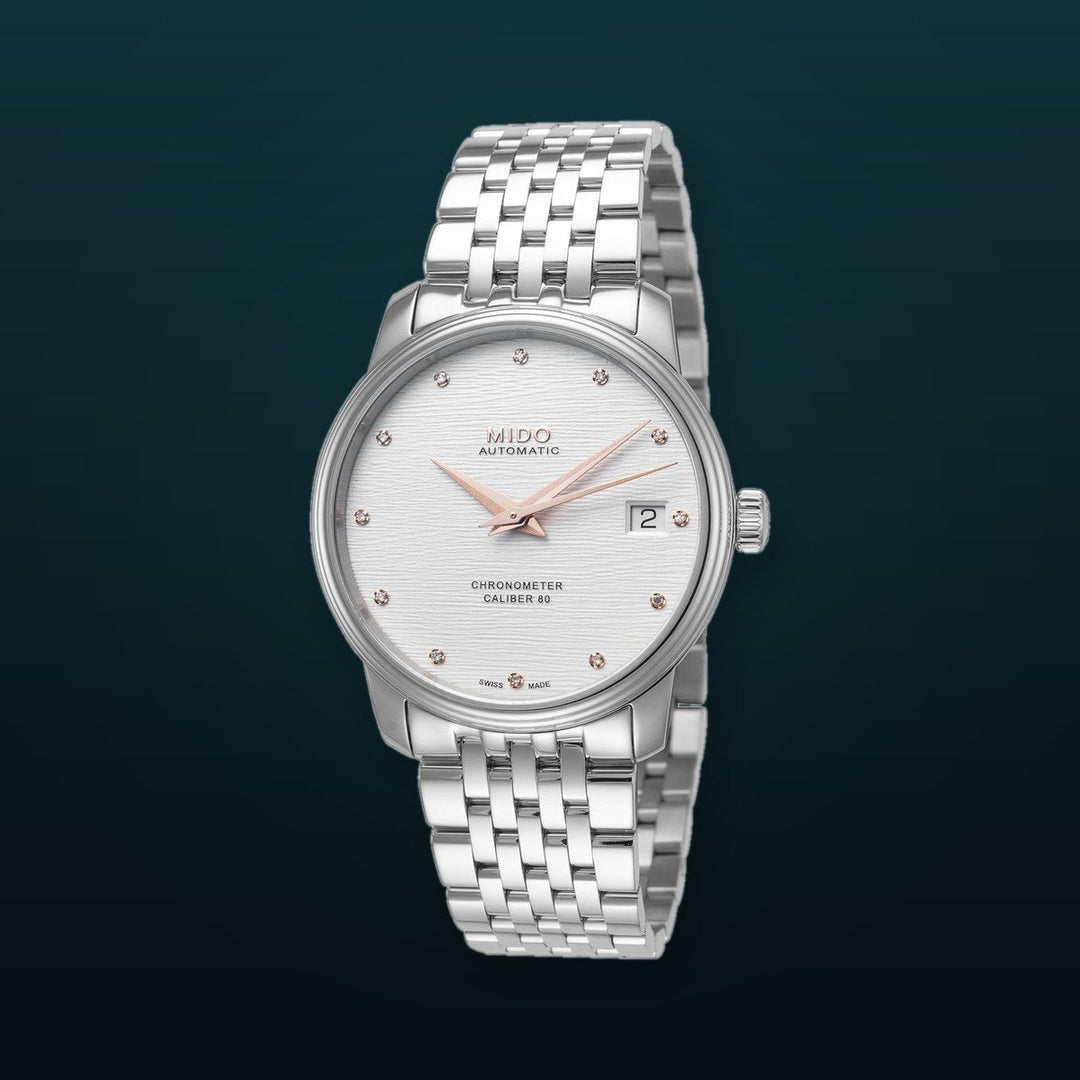 Baroncelli 34mm / Silver / Silver | Silver Dial