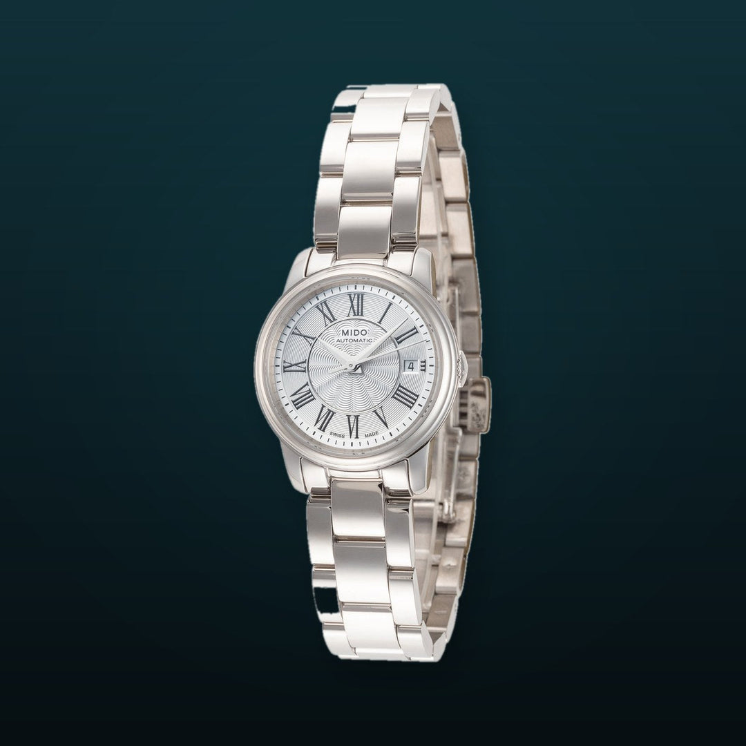 Baroncelli III 25mm / Silver / Silver | Silver Dial