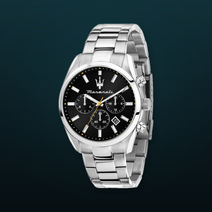 ATTRAZIONE Black / Stainless Steel Black Dial