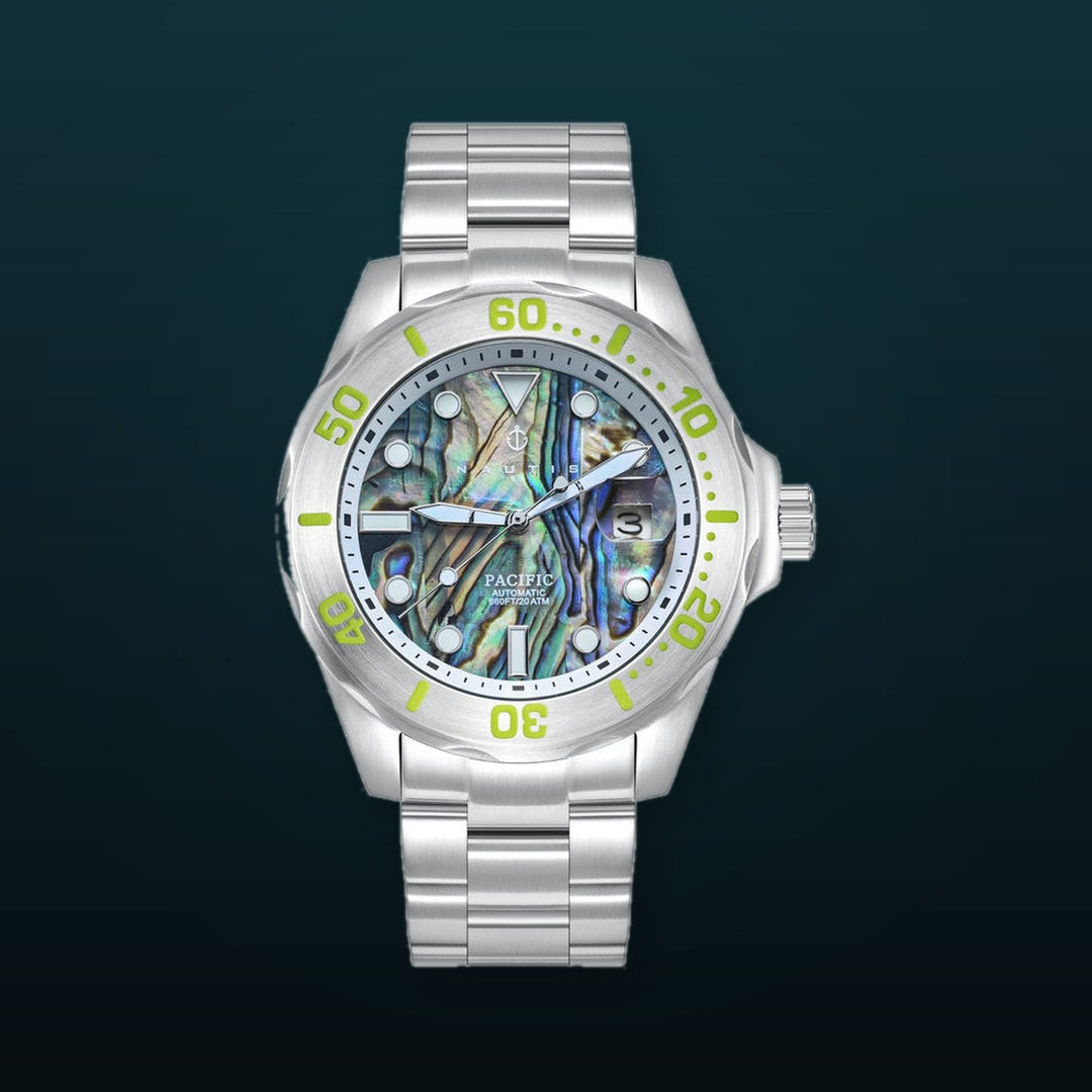 Pacific Automatic Abalone Dial / Stainless Steel Bracelet Abalone Dial