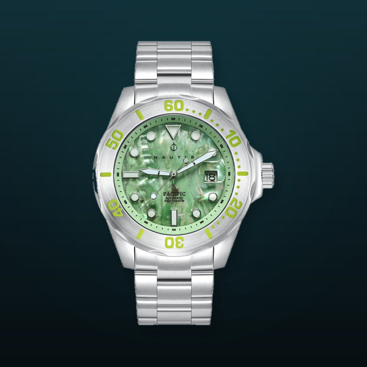 Pacific Automatic Green Mother-Of-Pearl Dial / Stainless Steel Bracelet Green Mother-of-Pearl Dial