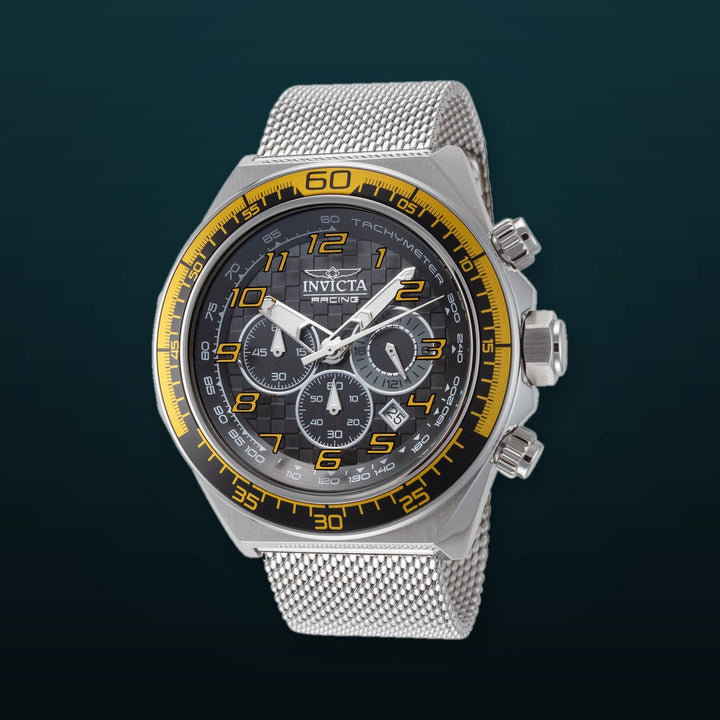 Racing 50 mm / Black / Silver Black Dial