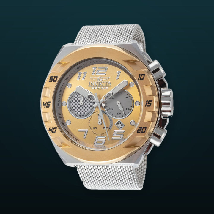 Racing 48 mm / Gold / Silver Gold Dial