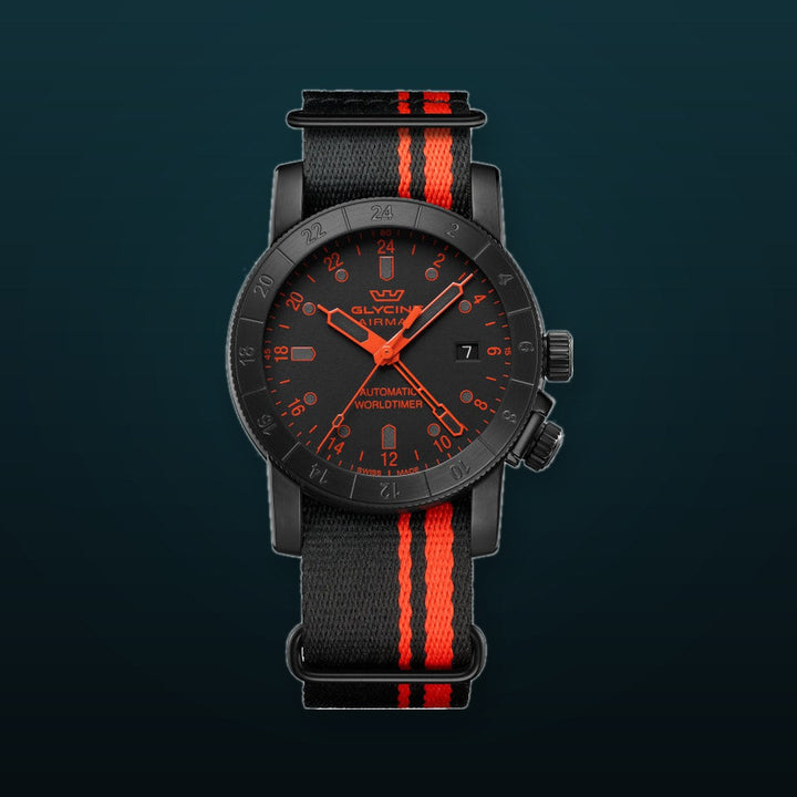 Airman Contemporary GMT 42 mm / Black / Black Black Dial