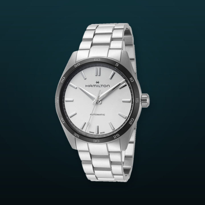 Jazzmaster 38 mm / White / Silver White Dial