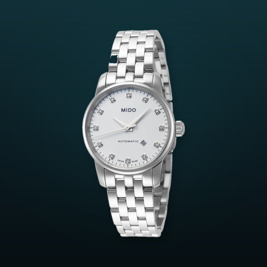 Baroncelli 29 mm / White / Silver White Dial