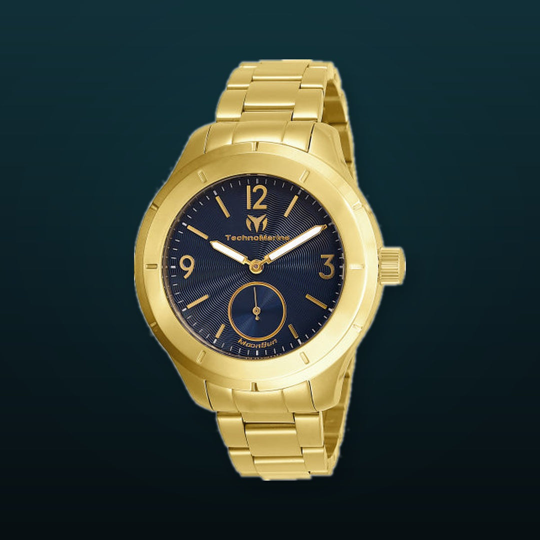 Moonsun 42 mm / Blue / Gold Blue Dial