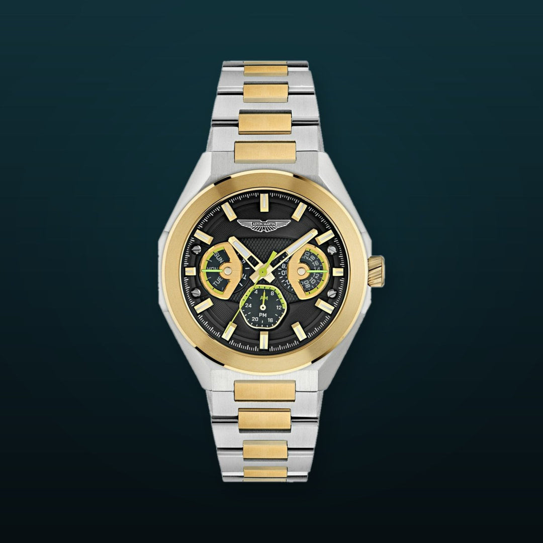 TKS Black Dial/Two Tone Bracelet Black Dial