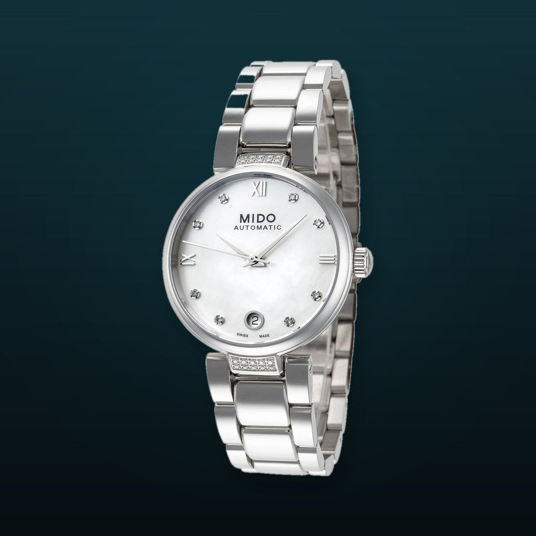 Baroncelli II Donna 33mm / Pink Mother-of-Pearl / Silver Pink Mother-of-Pearl Dial
