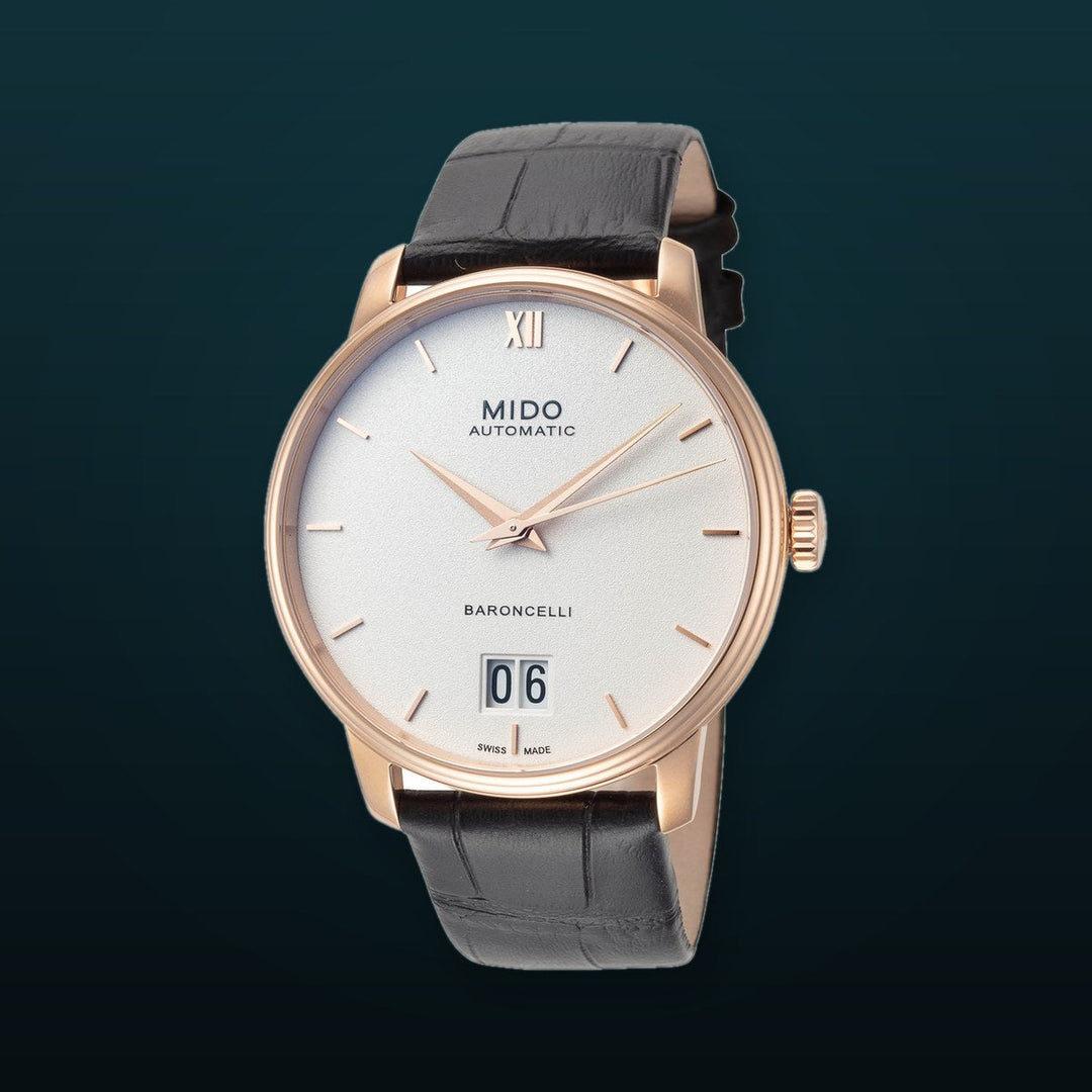 Baroncelli 40mm / White / Black | White Dial