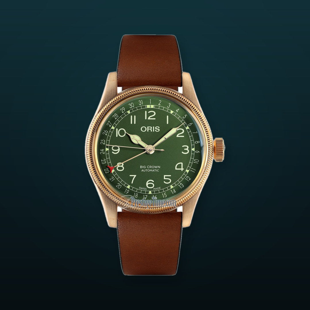 Big Crown Pointer Date Bronze Green Green Dial