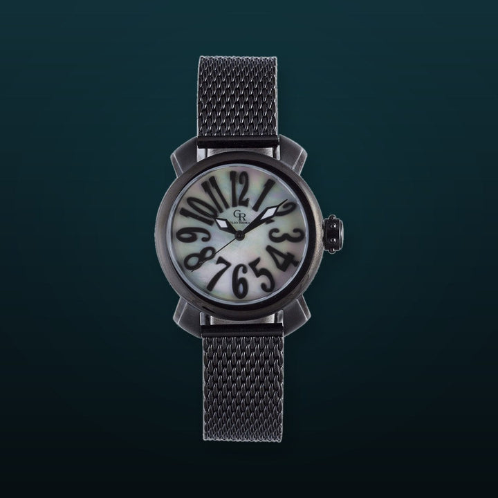 Rimini MOP, Black Stainless Steel | MOP Dial