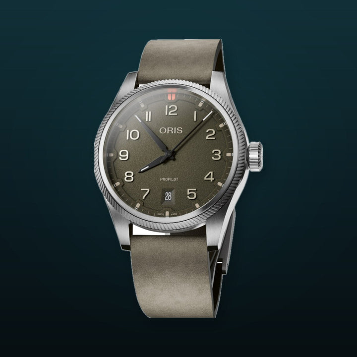 ProPilot Date Green/Green Leather Green Dial