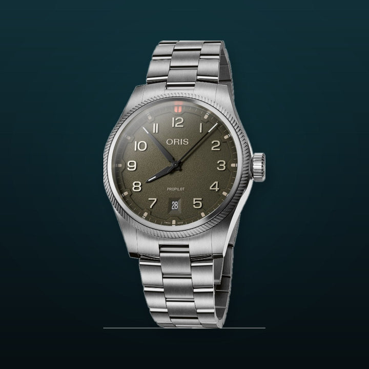 ProPilot Date Green/Silver Stainless Steel Green Dial
