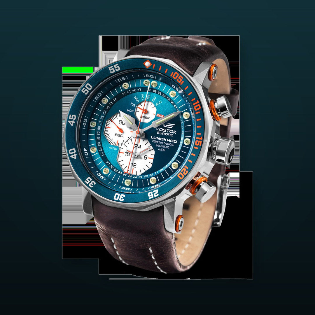 Lunokhod Turquoise Dial / Brown Leather Turquoise Dial