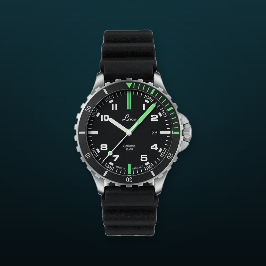 Amazonas Rubber Strap Black Dial