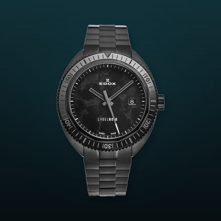 Hydrosub Black / Stainless steel, Black Dial