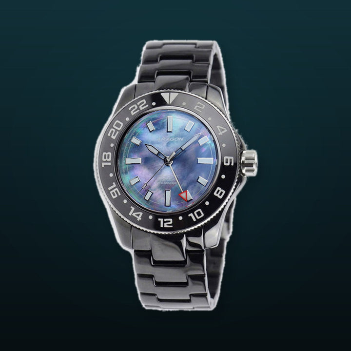 Hercules GMT 9075 44mm Mother of Pearl Dial