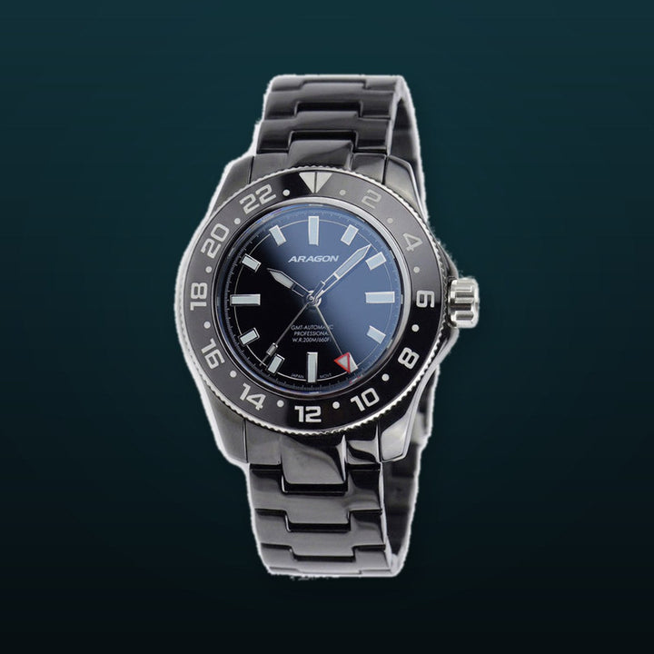 Hercules GMT 9075 50mm Black Dial