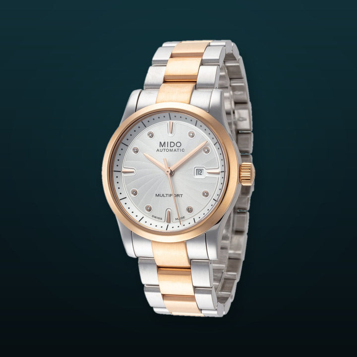 Multifort 31mm / White / Silver and Rose Gold | White Dial