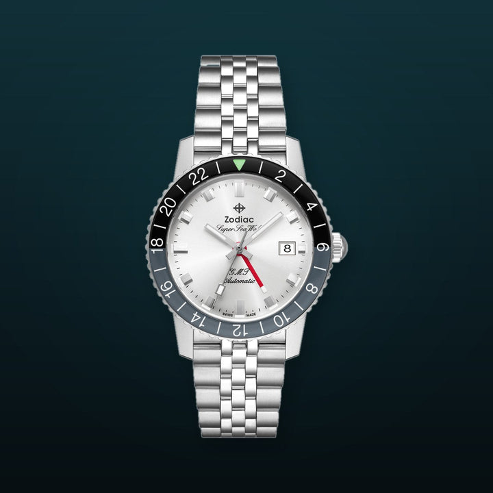 Super Sea Wolf GMT Automatic | Silver Dial