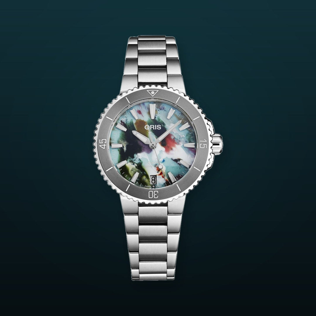 Aquis Multicoloured / Stainless Steel Multi-Color Dial