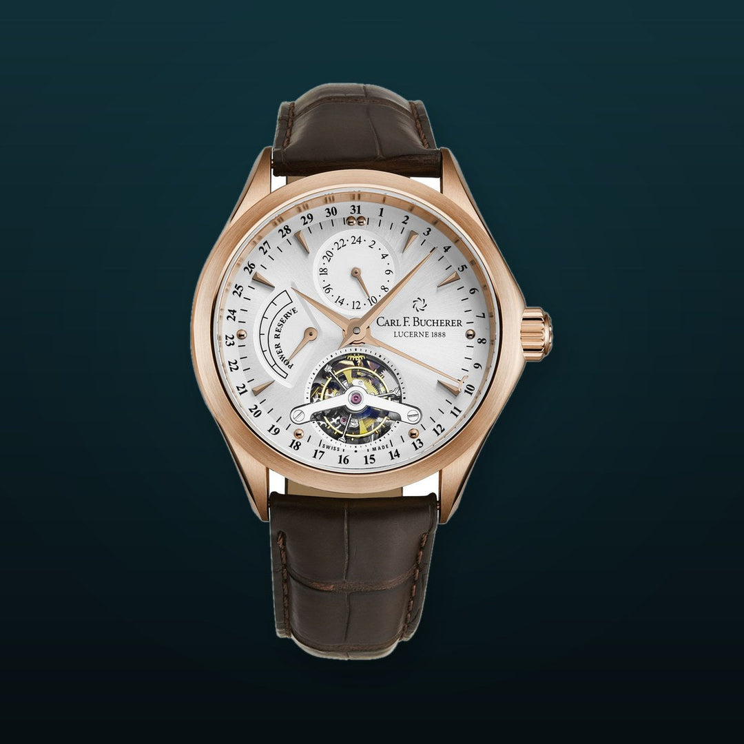 Manero Silver / 18kt Rose Gold Silver Dial
