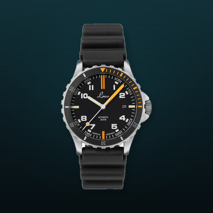Mojave 39 Black Rubber Black Dial
