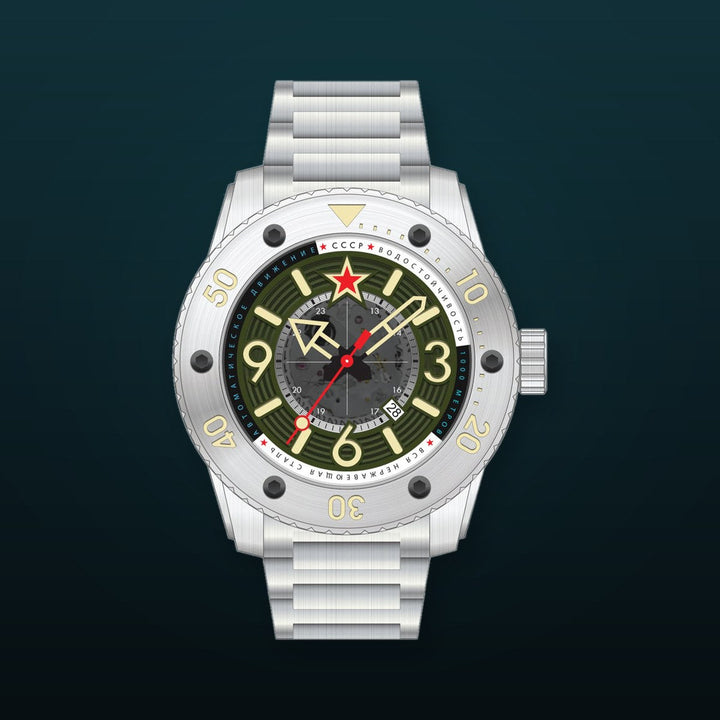 Barrakuda Limited Edition Silver / Green Green Dial