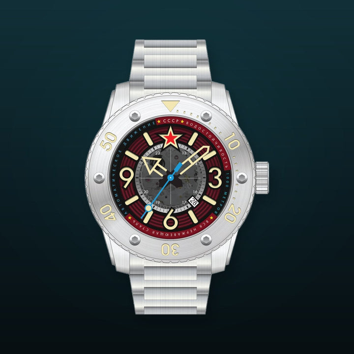 Barrakuda Limited Edition Silver / Red Red Dial