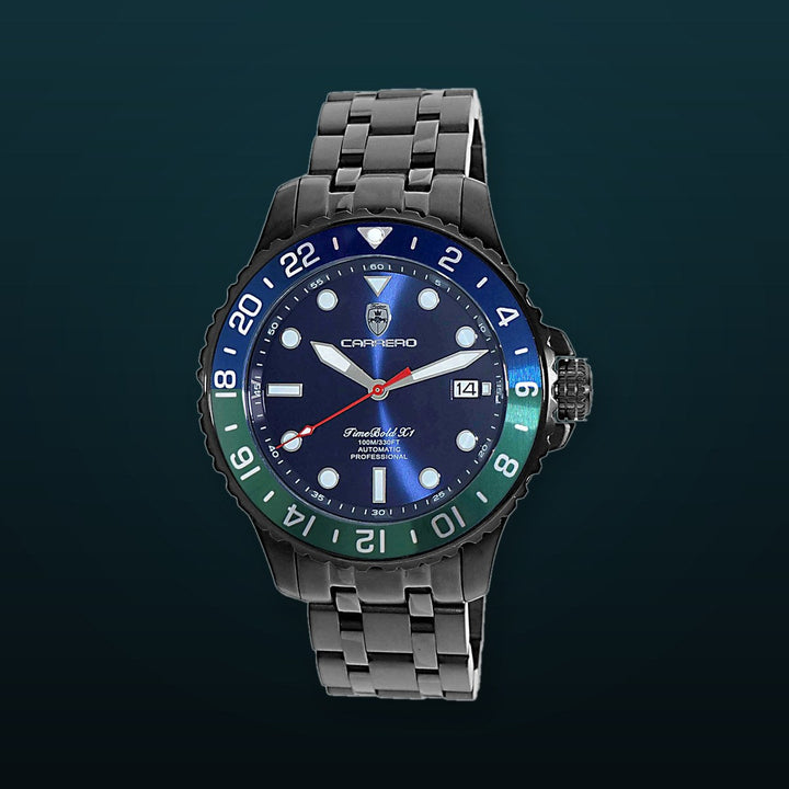 TIME BOLD- X1 BLUE/GREEN Blue Dial