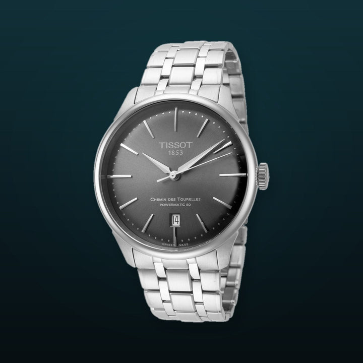 Chemin des Tourelles 39mm / Grey / Silver | Grey Dial