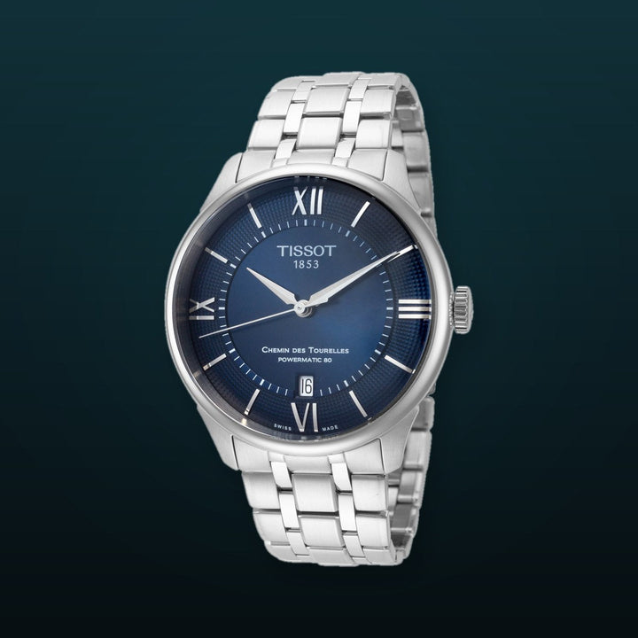 Chemin des Tourelles 39mm / Blue / Silver | Blue Dial
