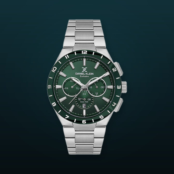 Dual Time Urban Diver Silver / Green Dial Green Dial