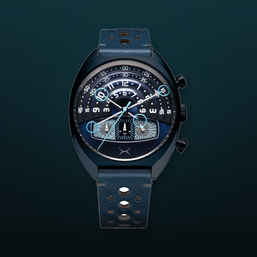 Halograph III Chrono Deep Blue Blue Dial