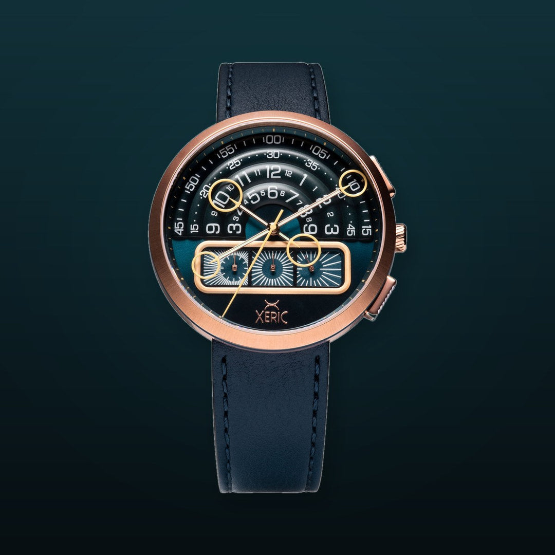Halograph II Chrono Rose Gold Indigo Blue Dial