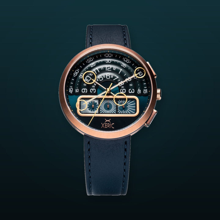 Halograph II Chrono Rose Gold Indigo Blue Dial