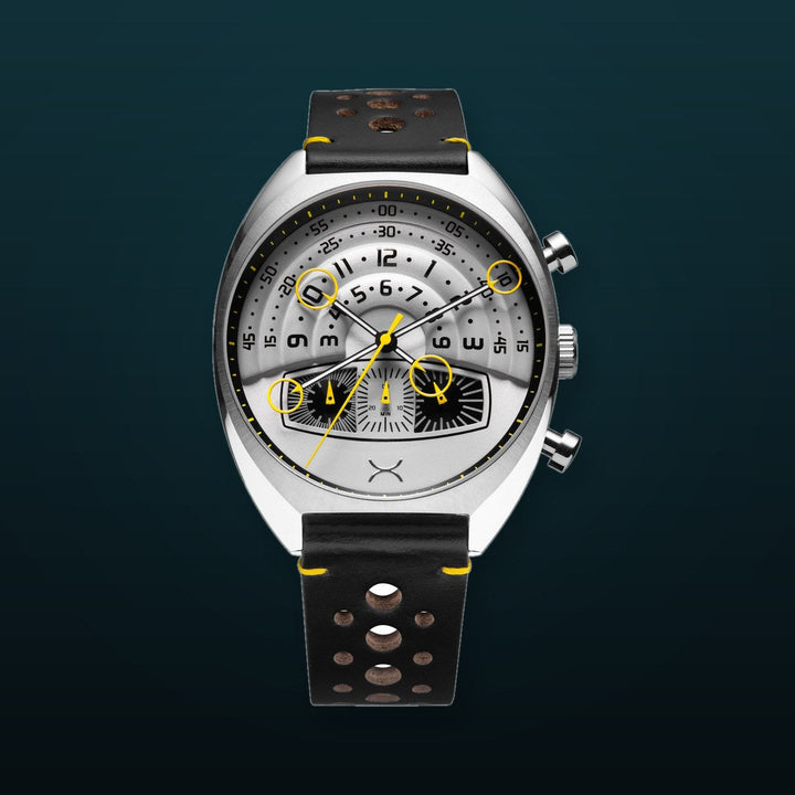 Halograph III Chrono Steel Black Silver Dial