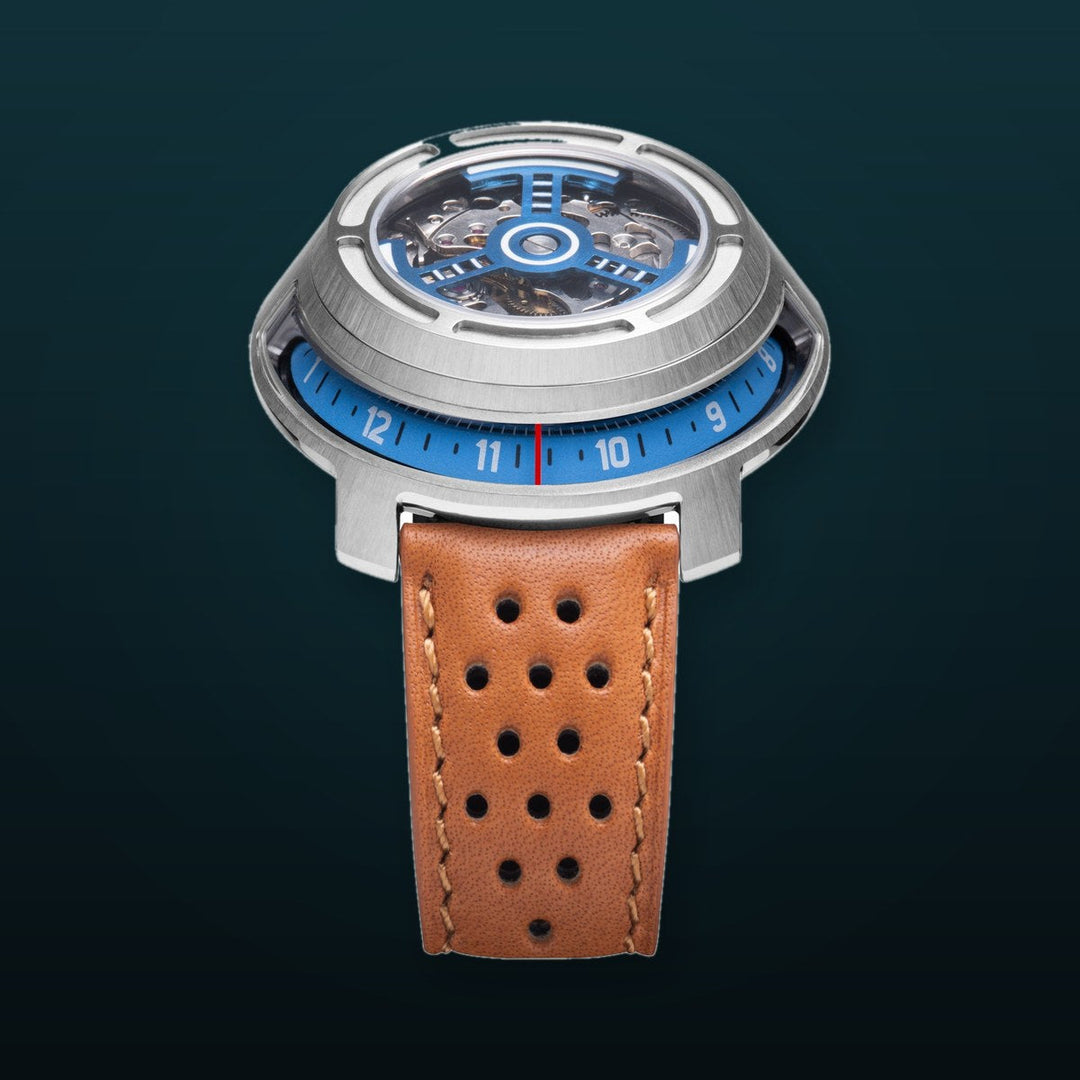 Invertor II Automatic Tan Blue Blue Dial