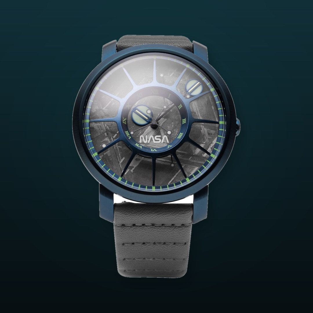 NASA Trappist-1 Automatic Sapphire Meteorite Blue Supernova Gray Dial