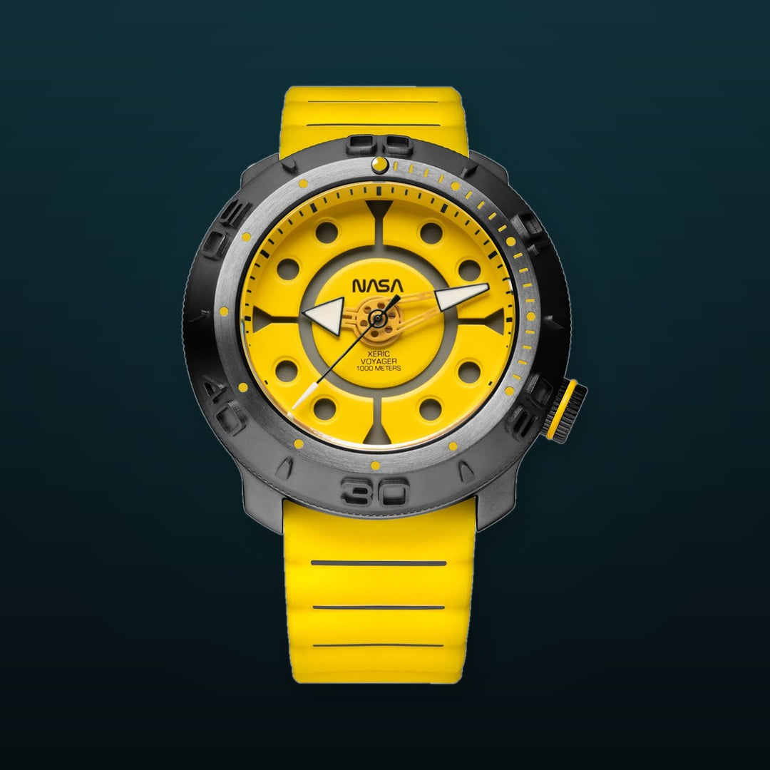 NASA Voyager Automatic 1000m Diver IO Yellow Dial