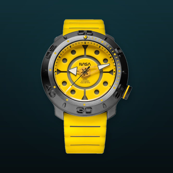 NASA Voyager Automatic 1000m Diver IO Yellow Dial