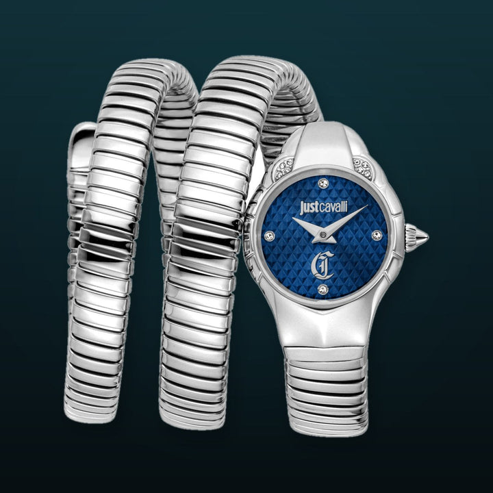Snake 22.5mm / Dark Blue / Silver Dark Blue Dial