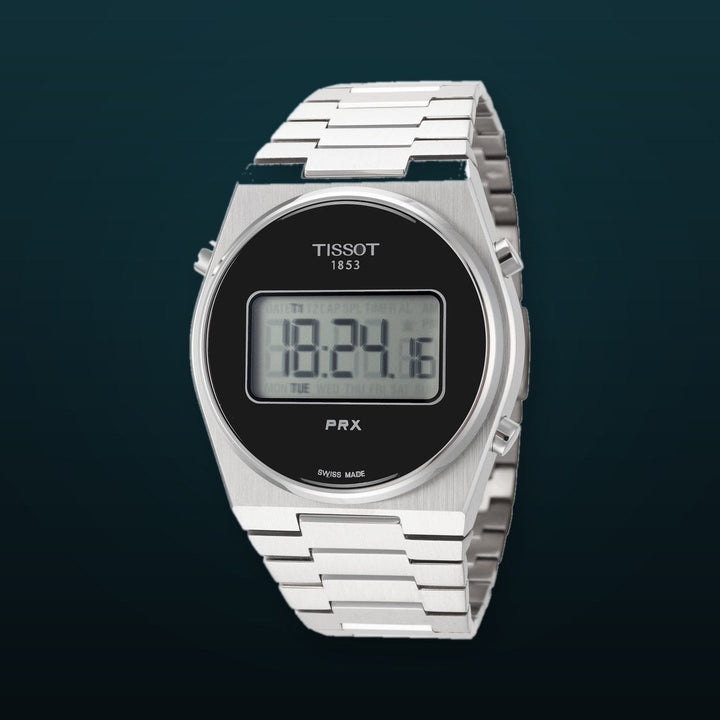 PRX 35mm / Black / Silver | Black Dial