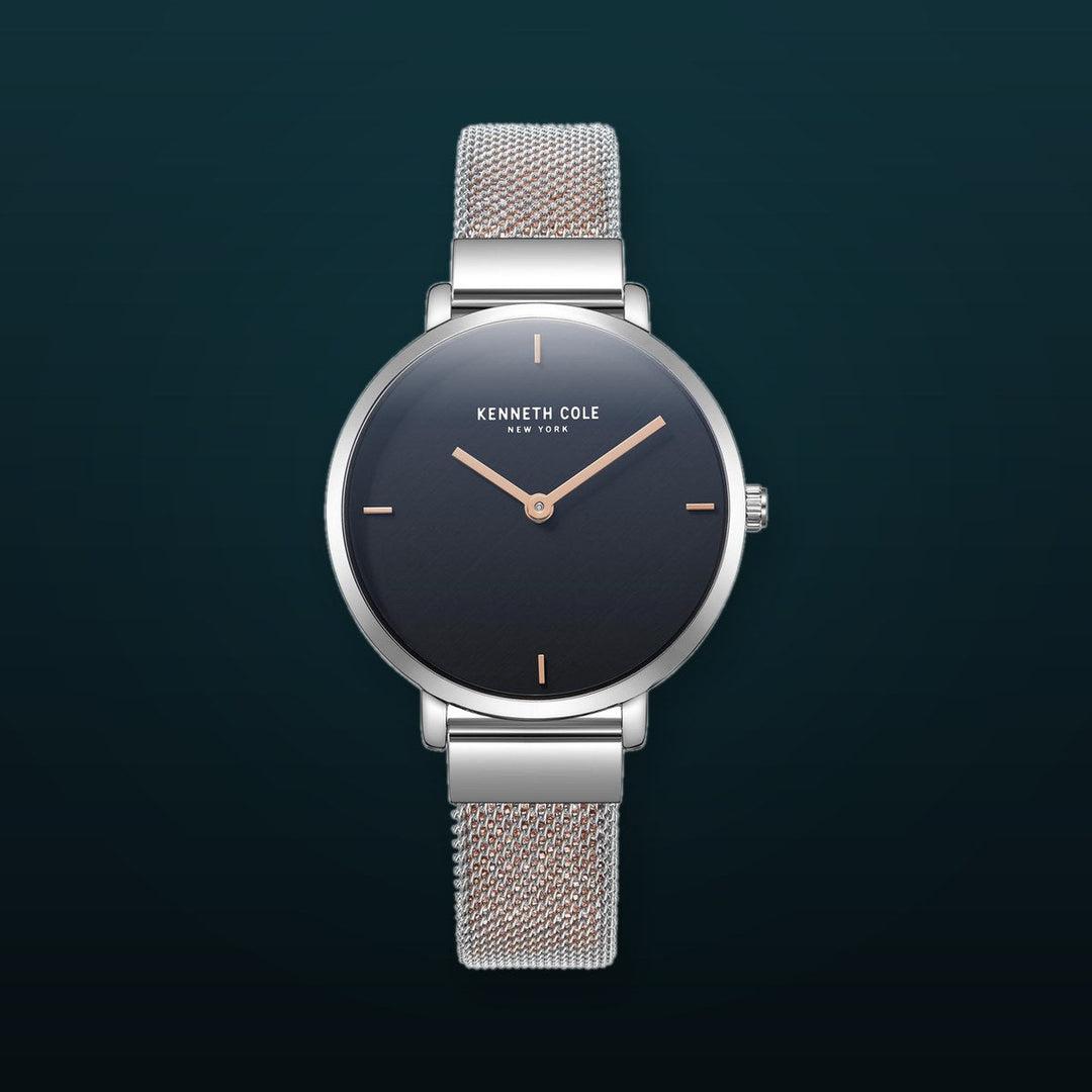 Classic 38mm / Black / Silver and Rose Gold Black Dial