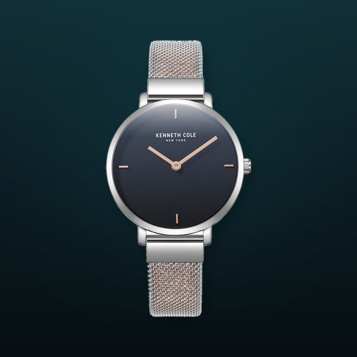 Classic 38mm / Black / Silver and Rose Gold Black Dial