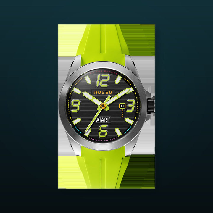 Torrent Automatic Atari Rainbow Limited Edition Black / Green Rubber Black Dial