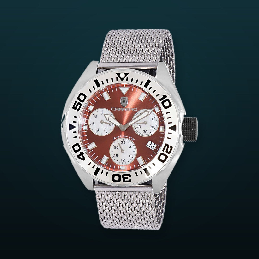 FreeZone-CH Brown/ Mesh band Brown Dial