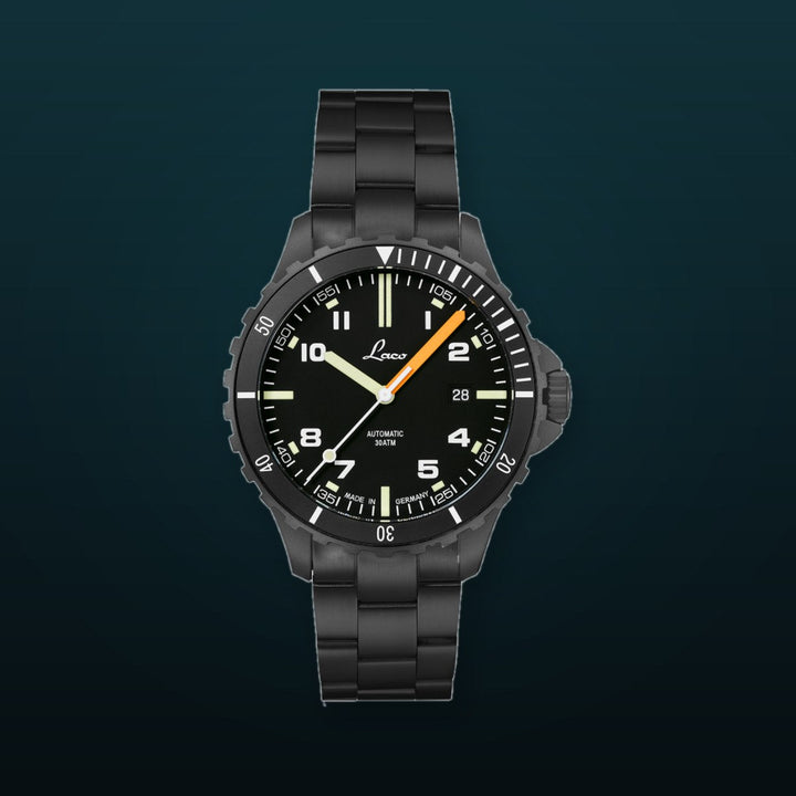 Himalaya Black Dial - Black Stainless Steel Casing - Stainless Steel Black Strap Black Dial